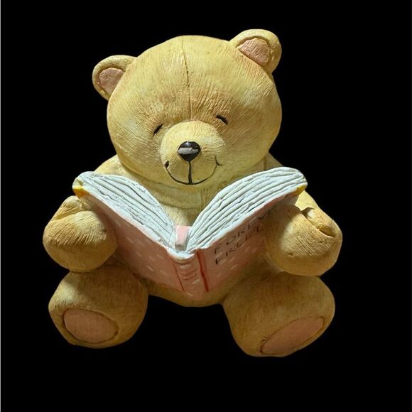 FOREVER FRIENDS Andrew Brownsword Teddy Bear reading Book Figurine - Picture 1 of 7